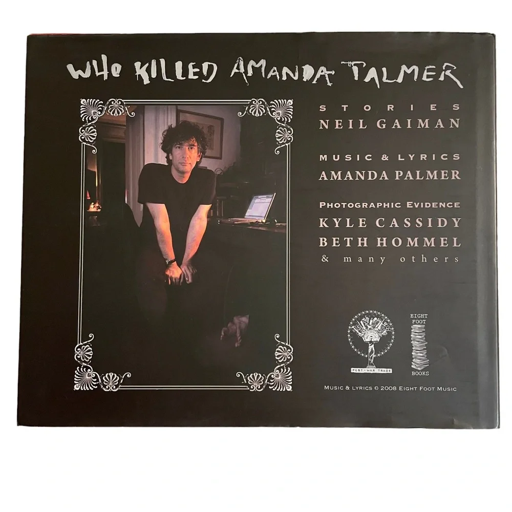 Who Killed Amanda Palmer Autographed Signed Limited Edition 2009 Hard Cover Book